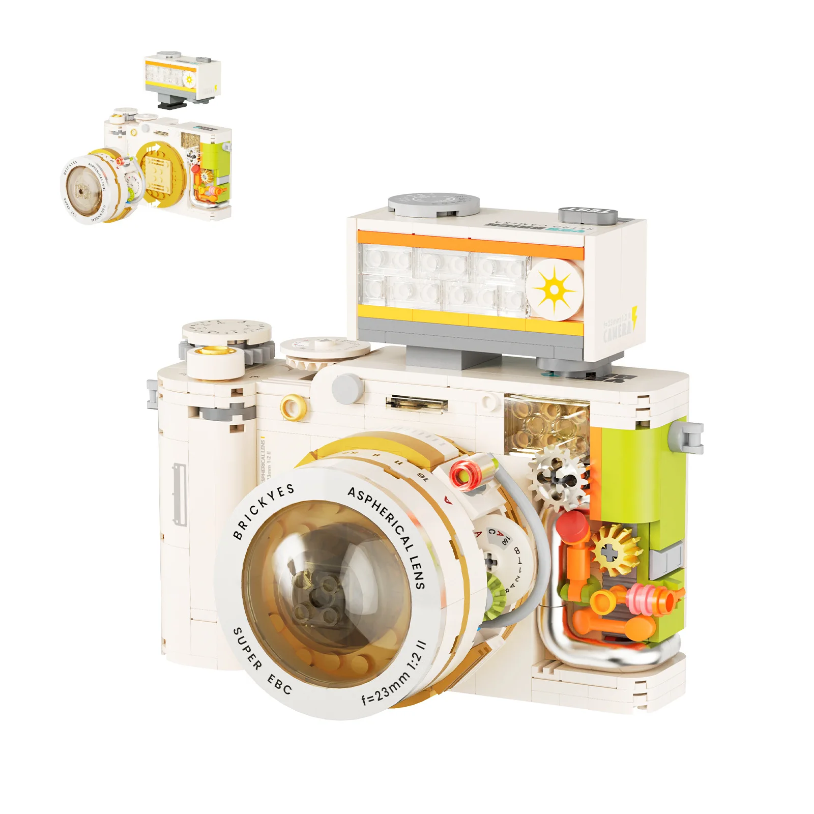 

Creative Camera Model Building Blocks Toy Retro Photography Mechanical DIY STEM Kit Assembly Bricks Toys for Adult Kids Gifts