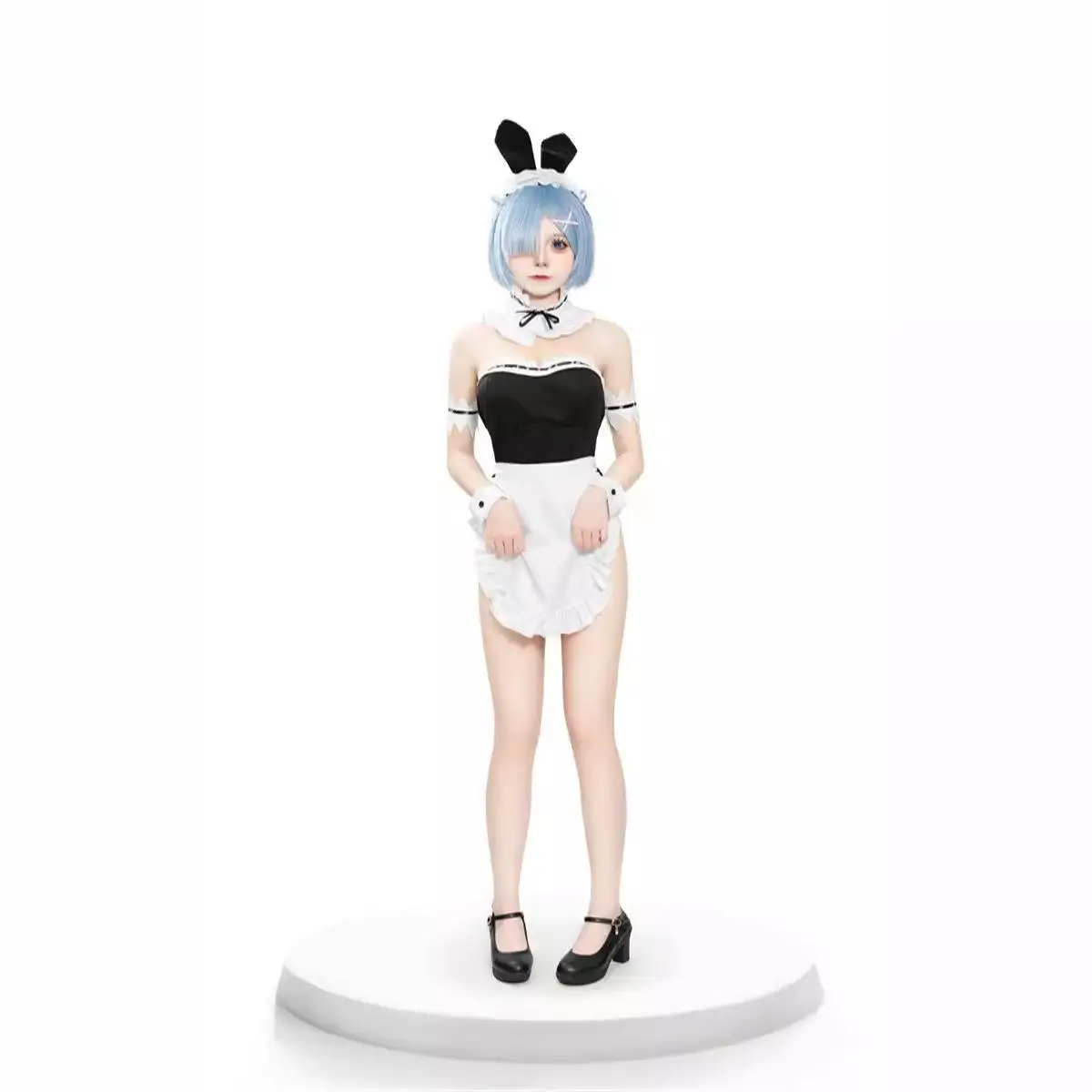 Sexy loween Rem orm ort Skirt Suit DJ Performance Bar Nightclub Stage Cosplay Rabbit Girl Costume Par Wear