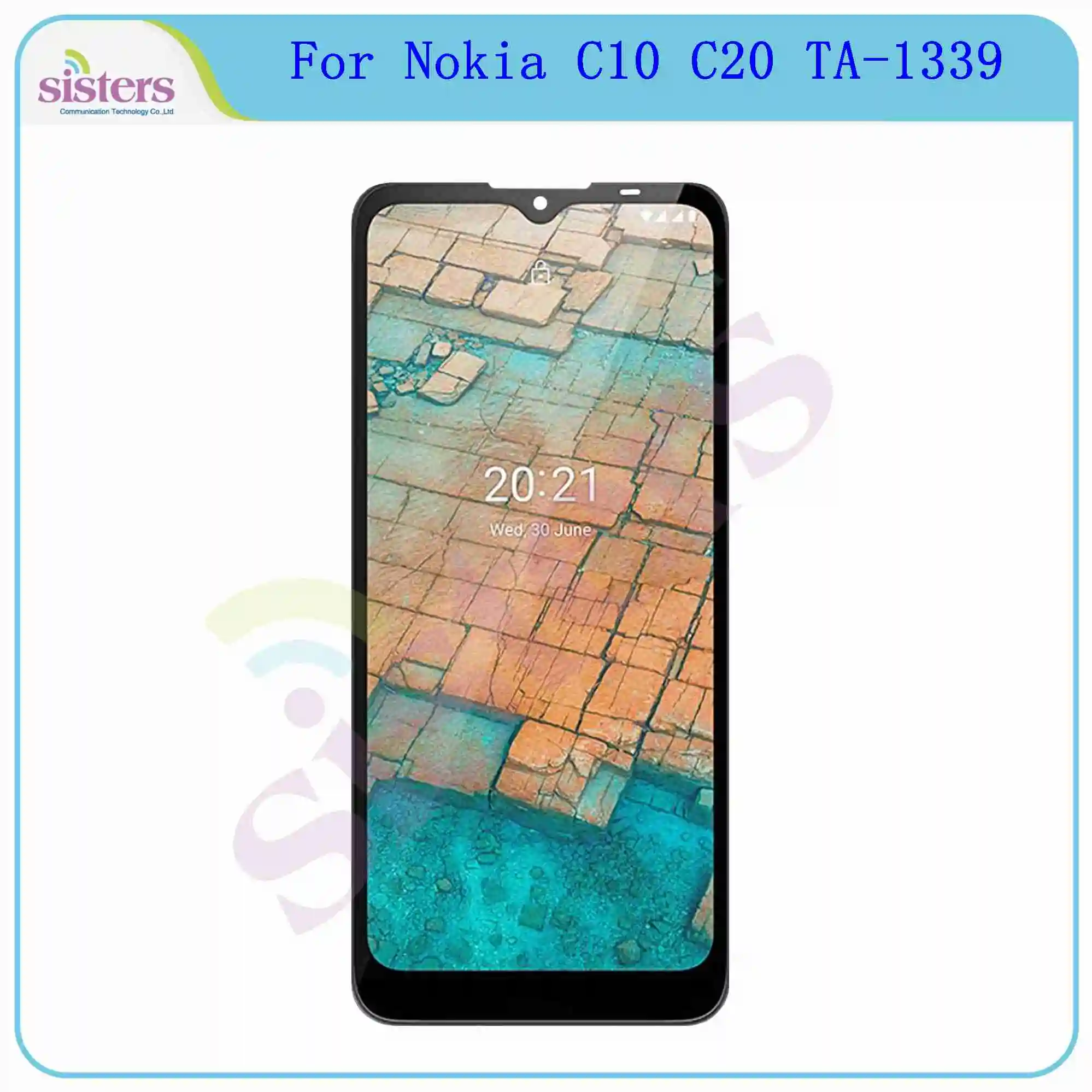 LCD Display Touch Screen Digitizer, Original for Nokia C10, C20, TA-1339, TA-1348, TA-1352, TA-1356, TA-1342