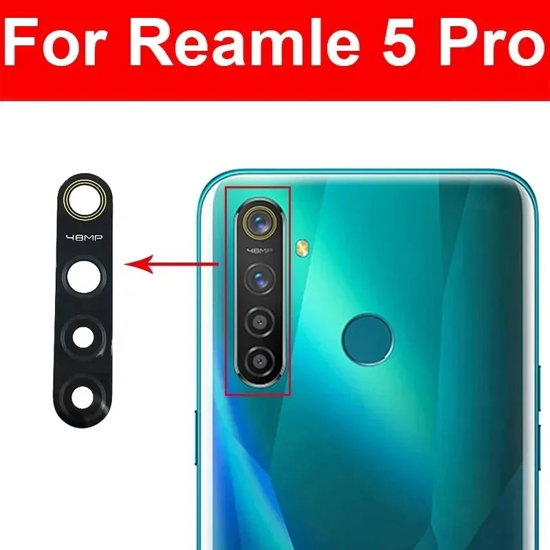 Rear Back Camera Glass Lens For OPPO Realme 3 3i 5S 5 5i 5s 6 6i 6s 7 7i Pro 5G Global Replacement With Adhesive