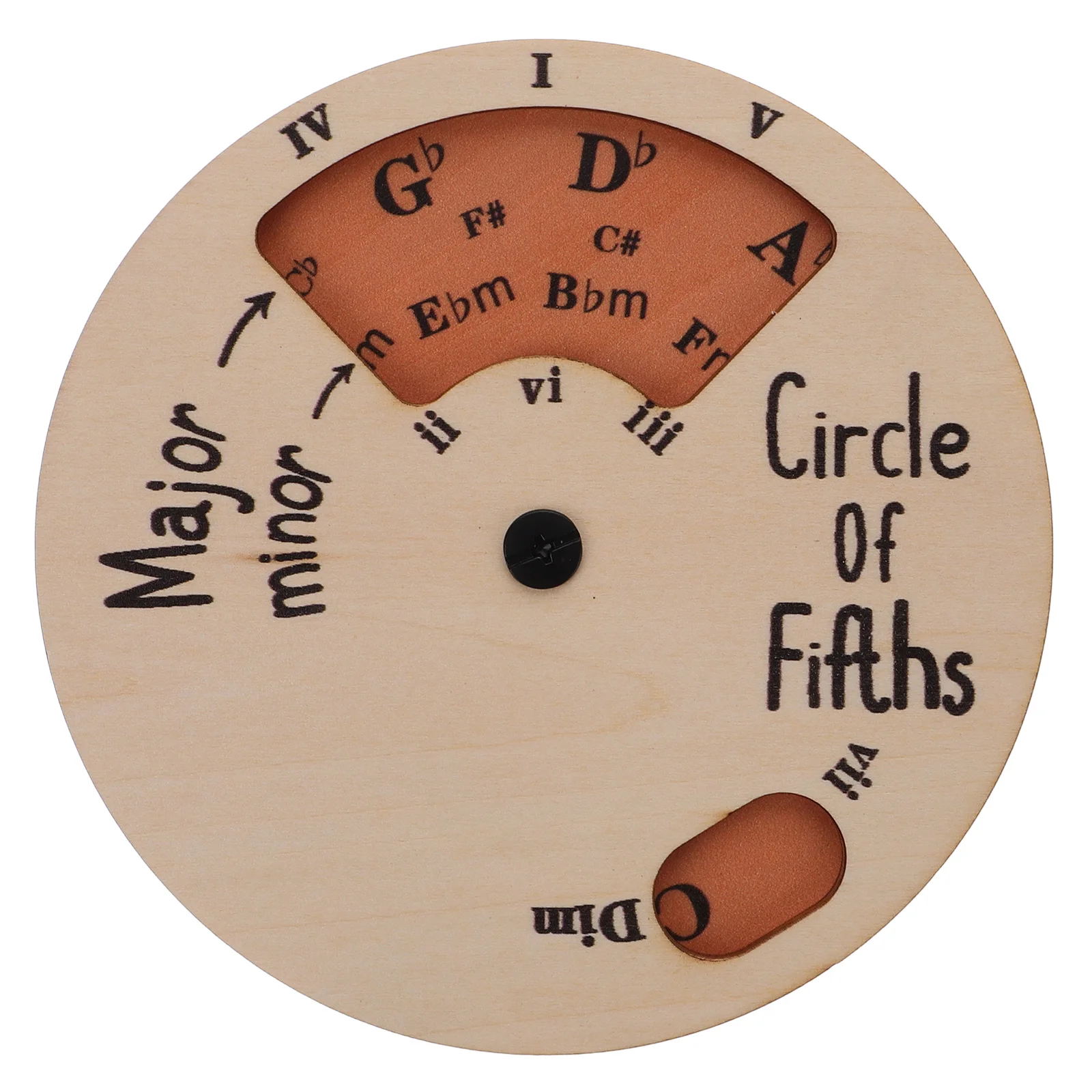 

Wooden Melody Tool Wheel Number Chord Musician Circle of Fifths for Instruments Musicians