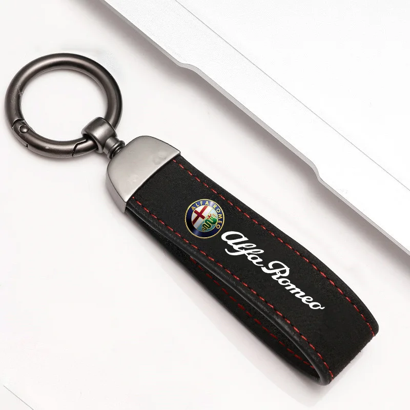 Chaveiro de carro criativo cordão chaveiro anti perdido nó corda cinta diy acessórios moda chaveiro para alfa romeo alfa romeo