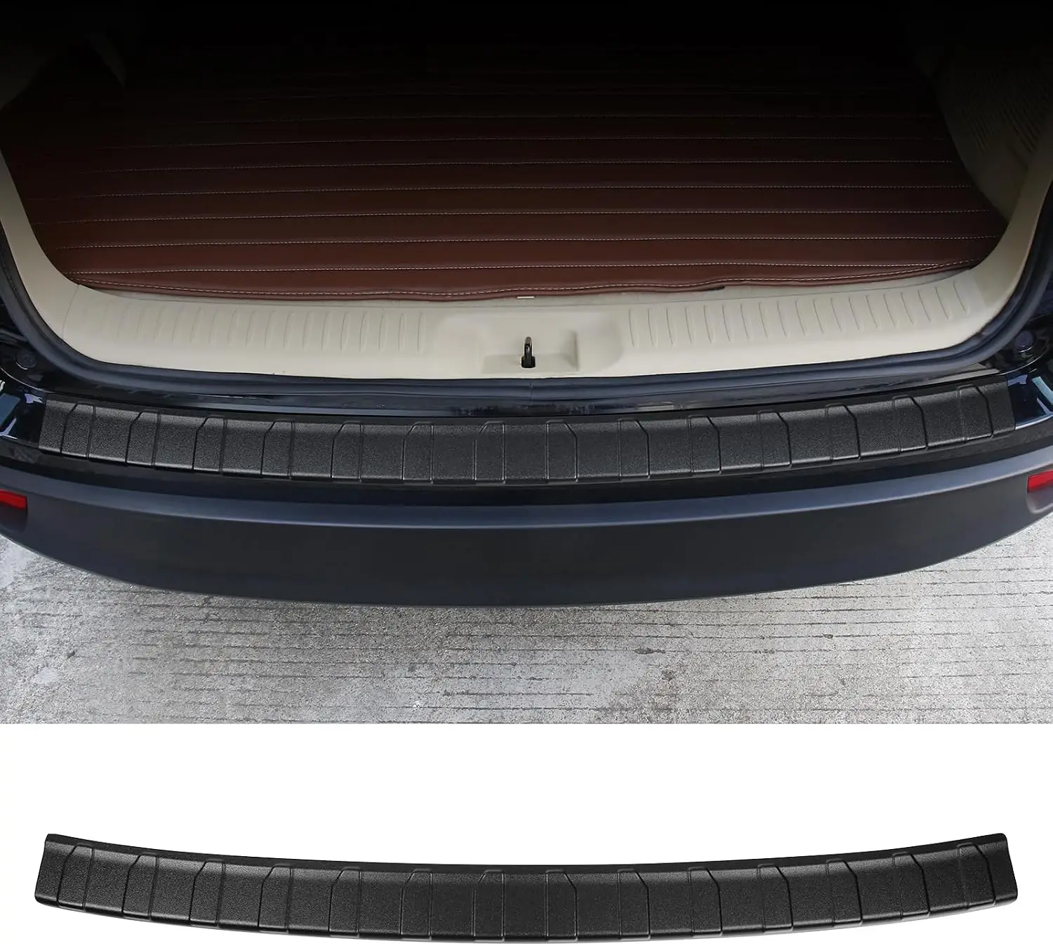 ABS Material Rear Bumper Protector Fit for Toyota Highlander 2014-2019 (LE/XLE/SE/Limited/Platinum) Accessories Rear Bumper Guar