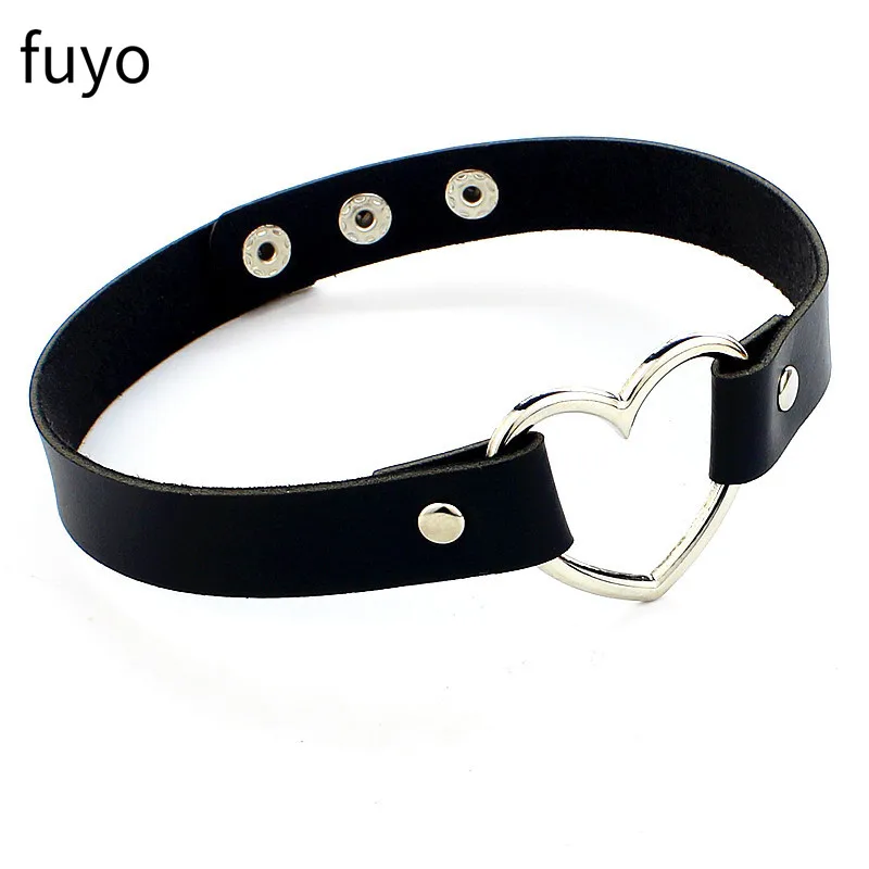 Goth Punk Spike Rivet Choker Collar For Women Circle Cross Necklace Neck Strap Cosplay Chocker Gothic choker necklace