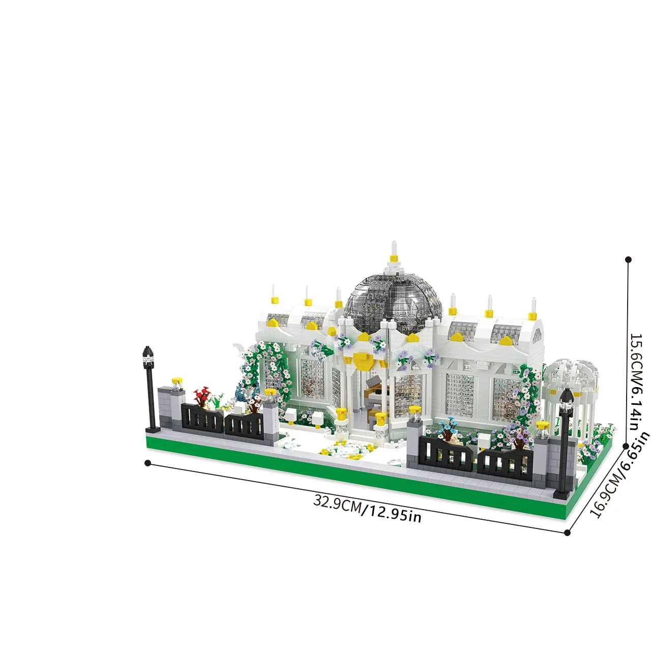 Conjunto de blocos de construção quadrados clássicos de jardim de 4297 peças, material abs de alta qualidade, tema de construção, kit de modelo de montagem criativa