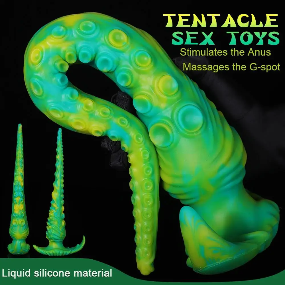 

Spinous Skin Tentacle Sex Toys, Anal Plug, BDSM Long Whip, Pliable Stimulating Anus and Massages, G-spot Dildo