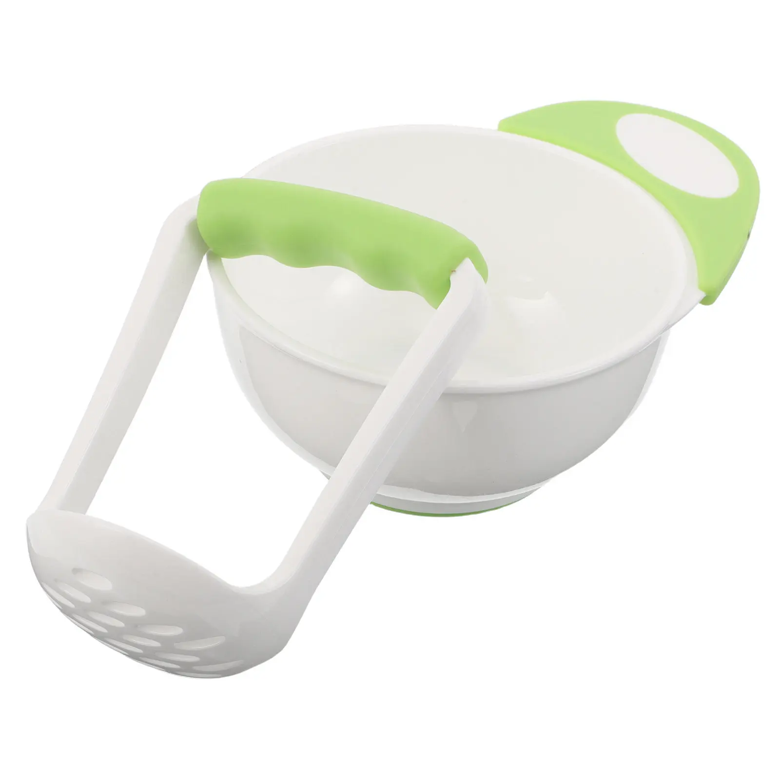

1Set Baby Food Masher Bowl Sturdy Nonslip Base Manual Grinding Bowl for Weaning Mashing Fruits Vegetables Smooth Puree Quick
