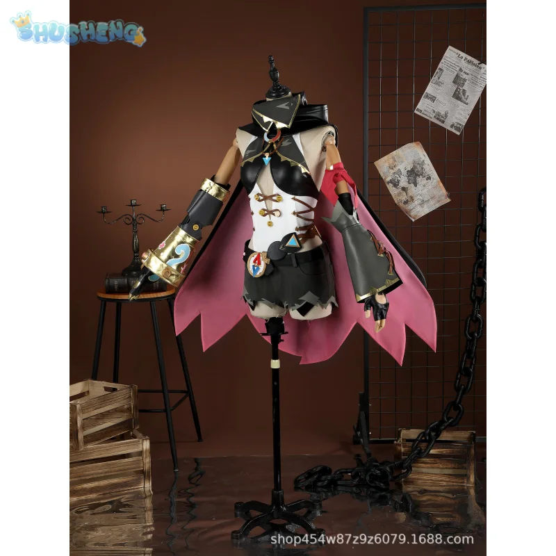 

Jahoda Косплей Костюм Игра Genshin Impact 2025 Новые женские шорты плащ Головные уборы Опора Аксессуары Комплект Хэллоуин Униформа