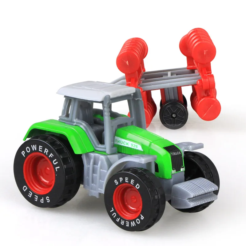 1pcs Diecast Farm Vehicles Mini Car Model Engineering Car Model Tractor Engineering Car Tractor Toys Model for Kids Xmas Gift