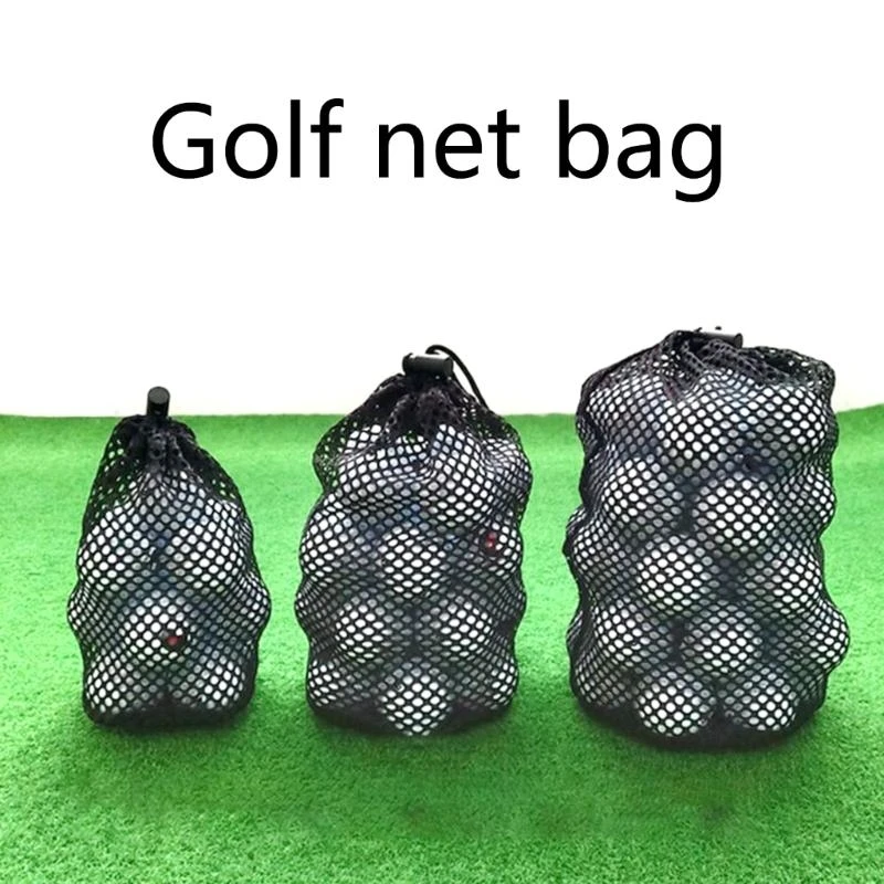 Borsa per palline da golf Borsa per riporre palline da golf Borsa sportiva in rete Borsa a rete da golf con coulisse Pratica a