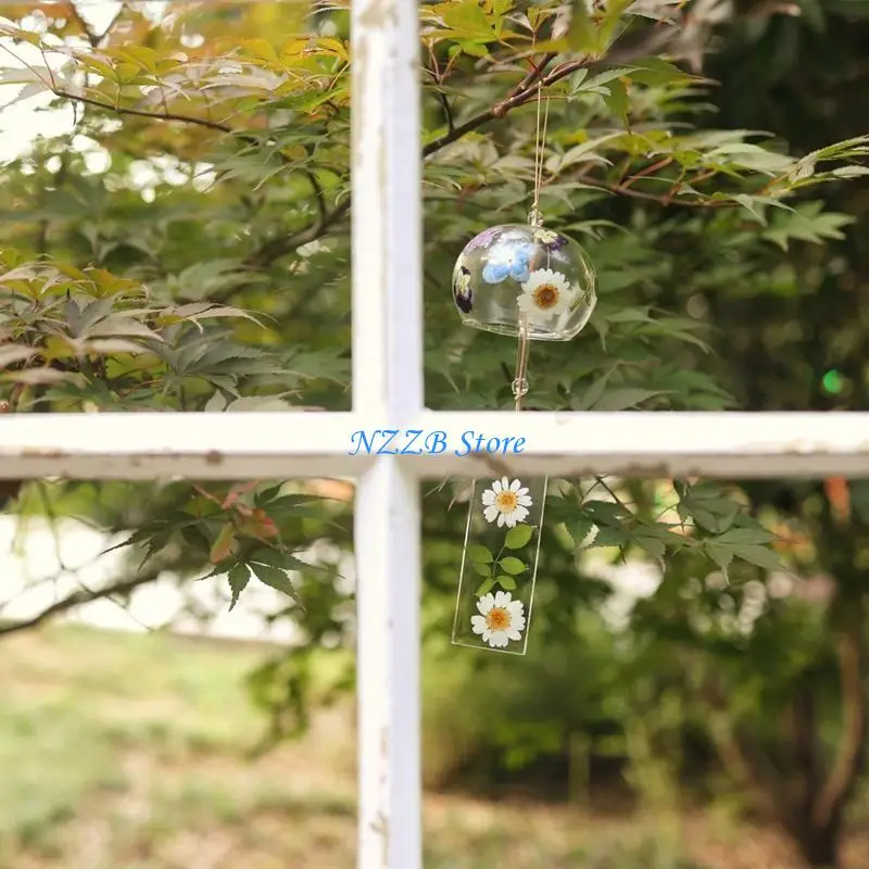 

T21F Wind Chimes Silicone Resin Molds Epoxy Resin Mold Japanese Glass Wind-Bell Mold for DIY Crafts Home Decorations