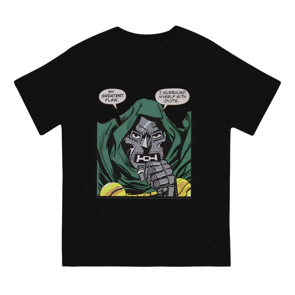 My Greatest Flaw T Shirt Men Pure Cotton Novelty T-Shirts Round Neck Marvel Doctor Doom Tee Shirt Short Sleeve Clothing