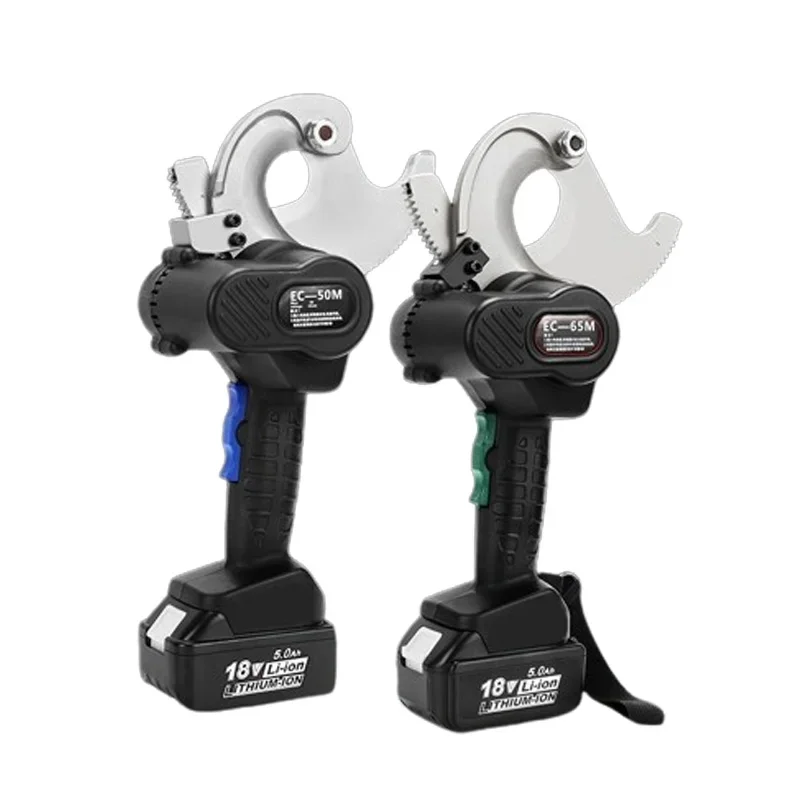 EC-50M EC-65M Cordless Ratchet Cable Cutter 18V 4.0Ah 2 Batteries Cuts 630 1440mm2 ACSR Cu Al Cable 100+ Cuts per Charge