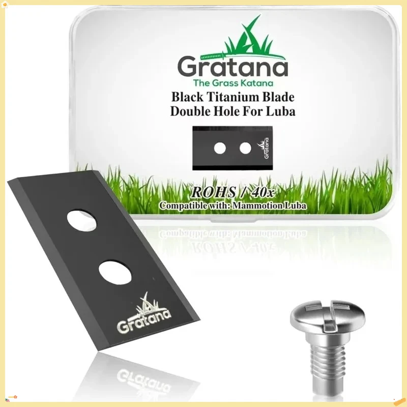 شفرات جزازة العشب الآلية 40 سم بديلة بفتحتين، شفرات قطع جزازة العشب المتينة لتشذيب عشب الحديقة الأوتوماتيكية