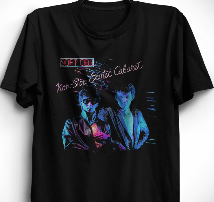 Non-Stop Erotic Cabaret T shirt Soft Cell Marc Almond, David Ball Synth-pop