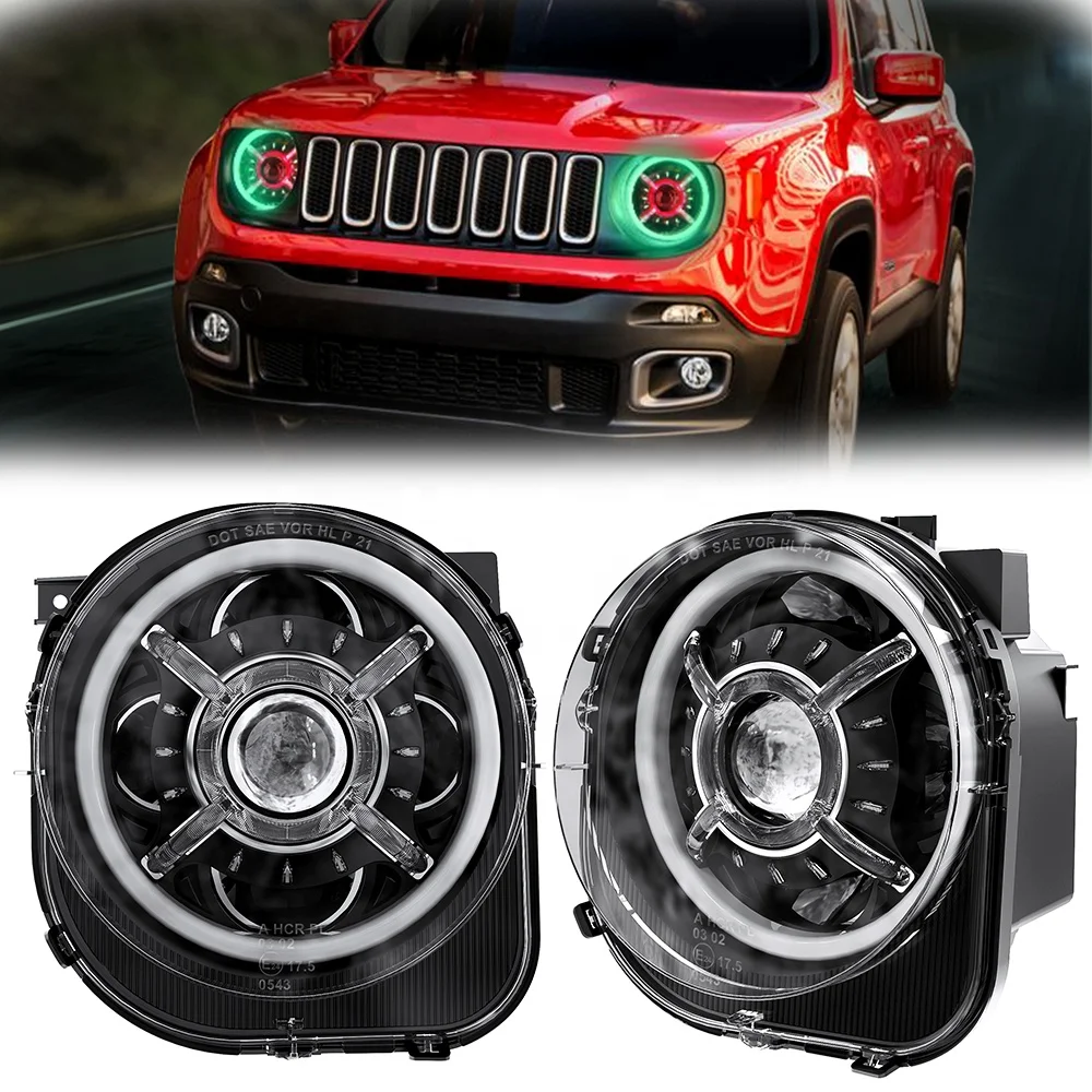 

Auto Accessories Lighting LED Headlight for 2015-2022 Je-ep Renegade RGB Conversion Kits Led Headlamps
