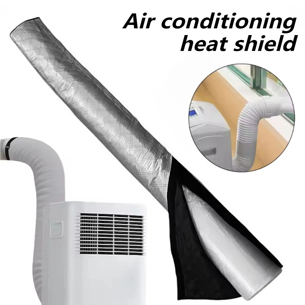 Air Conditioner Hose Thermal Insulated Wrap Portable AC Hose Insulation Protector Sleeve For Outdoor Vent Wall Duct Tube