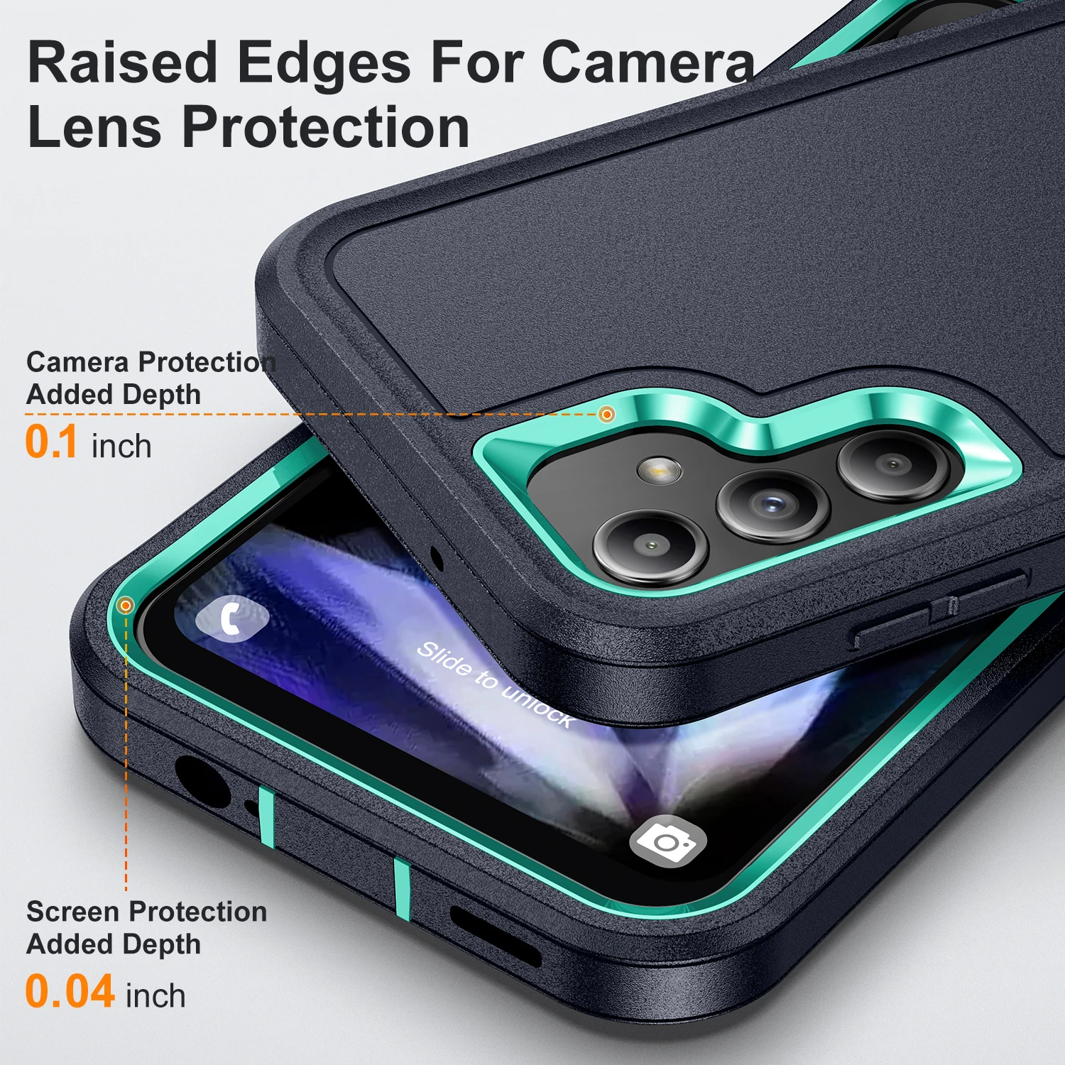 Case for Samsung Galaxy A15 A14 A13 A04S A54 A53 5G 4G Heavy Duty 3in1 Shockproof Anti-Scratch Rugged Protective with Full Cover