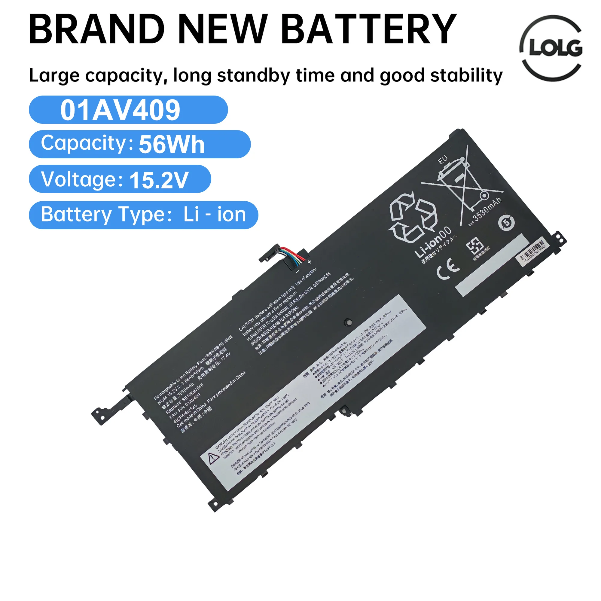 01AV409 00HW028 01AV440 Laptop Battery For Lenovo ThinkPad X1 Carbon 4th Yoga 1st 2nd Gen Type 20JD 20JE 20JF 20JG 20FQ 20FR