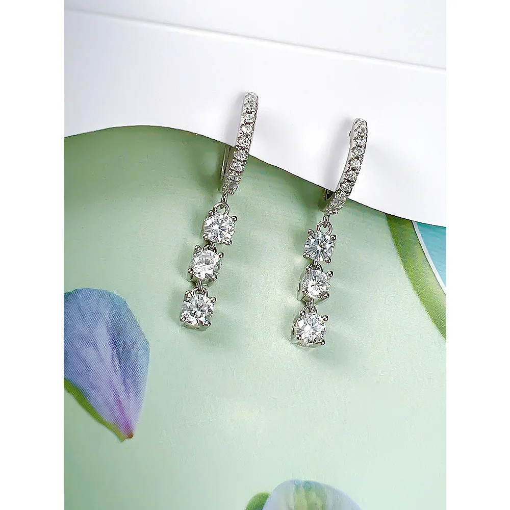 2023 New 925 Sterling Silver Small Ins Style 30 Split Loop Ear Design Everyday Versatile