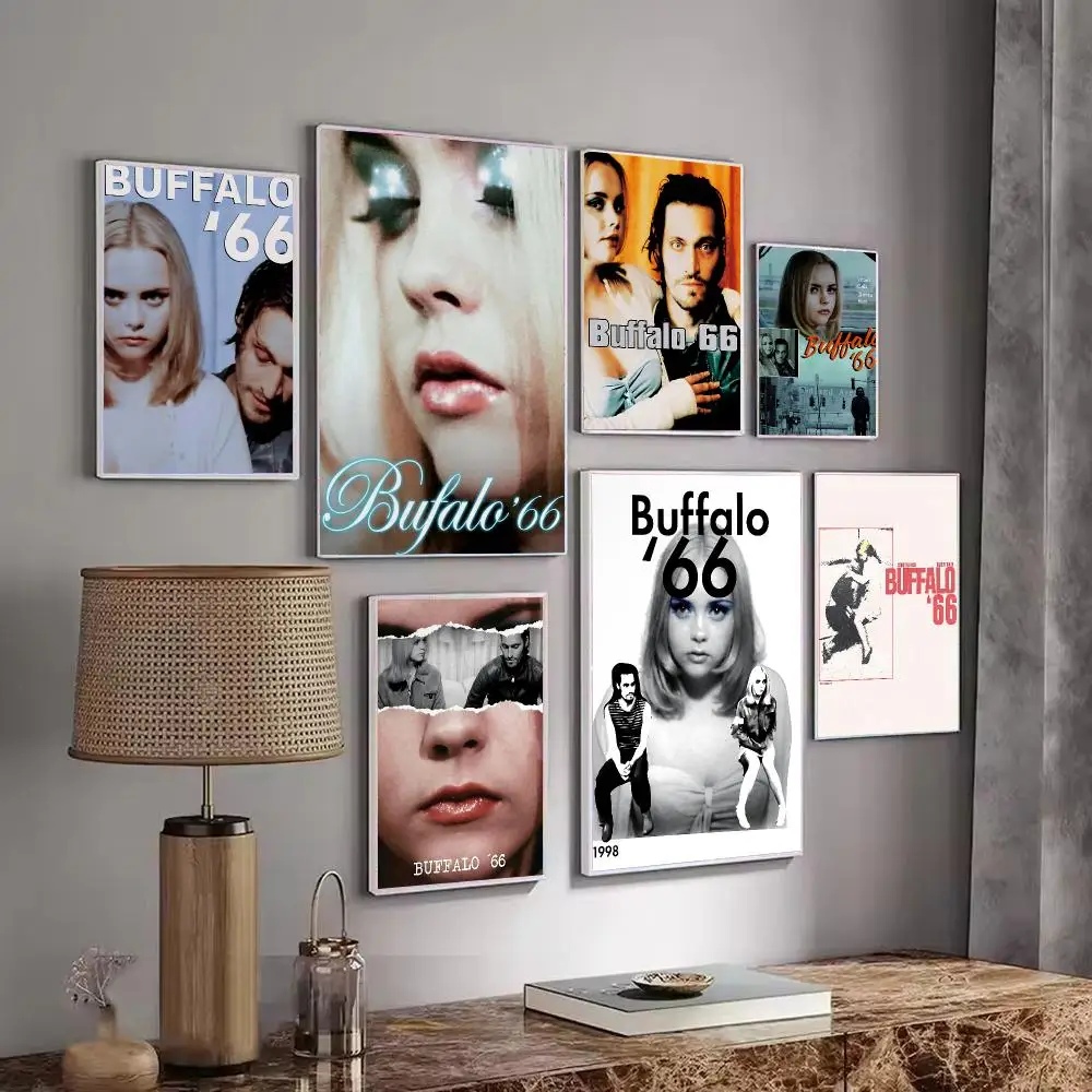 Classic Movie B-Buffalo 66 Poster Wall Art Print Sticker for Bedroom Living Room Dorm Office Modern Home Decor