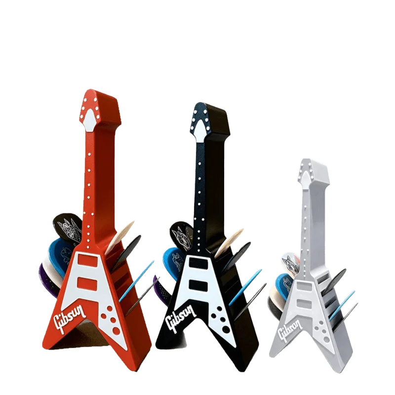 10-Slot Guitar Pick Holder - Durable Plastic Guitar Pick Organizer, Scratch-Resistant Surface & Ergonomic Design