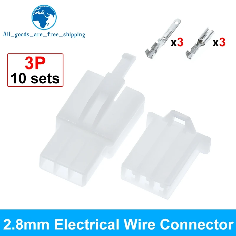 10set 2.8mm 2/3/4/6/9 Pin Automotive 2.8 Electrical Wire Connector Male Female Terminal-Block Cable Plug Kits image 3