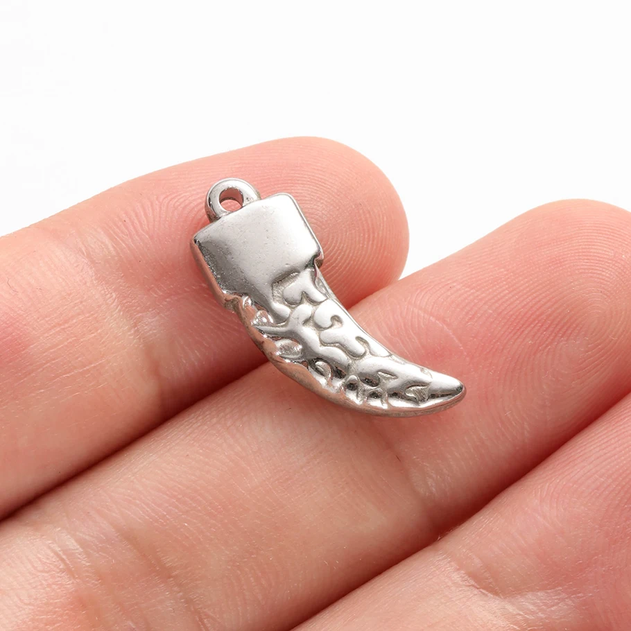 Verschiedene Tieranhänger aus Edelstahl (Gecko, Schmetterling, Pferd) für die Schmuckherstellung, Halsketten, Armbänder, DIY-Zubehör. – Detail 6