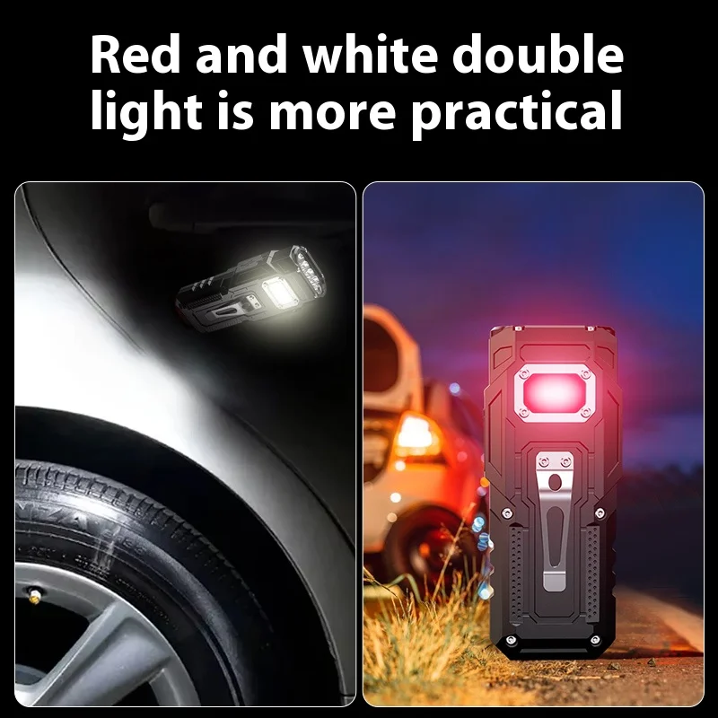 High-Powerful Type-C Rechargeable Flashlight Super Bright Beam Distance 303M Built-in Battery Portable Work Light