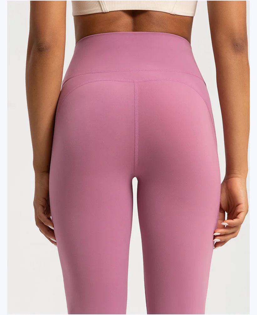 Hochwertige ausgestellte Yoga-Leggings, Yoga-Hosen mit hoher Taille, weite Hosen, atmungsaktive Fitness- und Freizeithosen, Glockenleggings für Damen – Detail 17