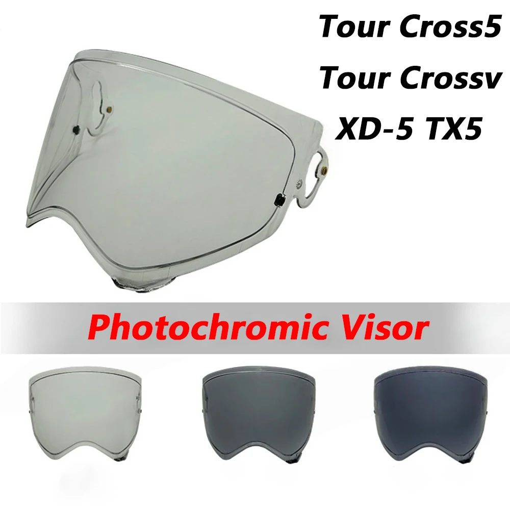 

Фотохромный козырек для шлема, козырек для мотоциклетного шлема, автоматически хромированный козырек для Tour Cross5 для Arai