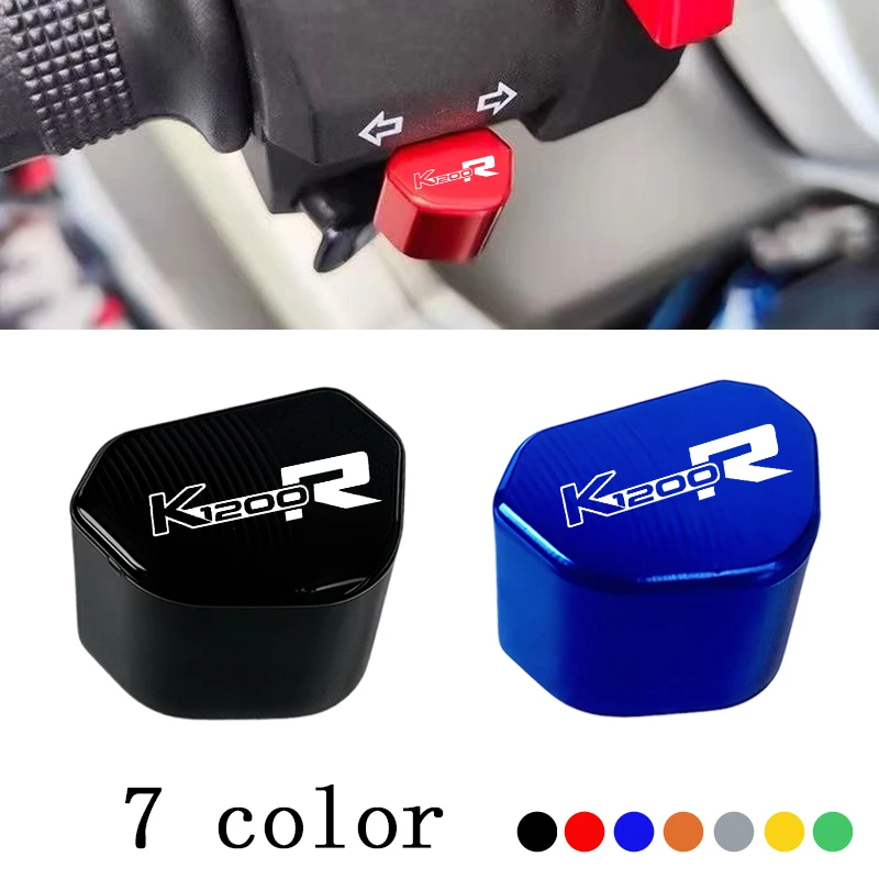 CNC Aluminum Motorcycle Switch Button Turn Signal Switch Key Cap For BMW K1200R SPORT 2005-2025 K 1200R Accessories