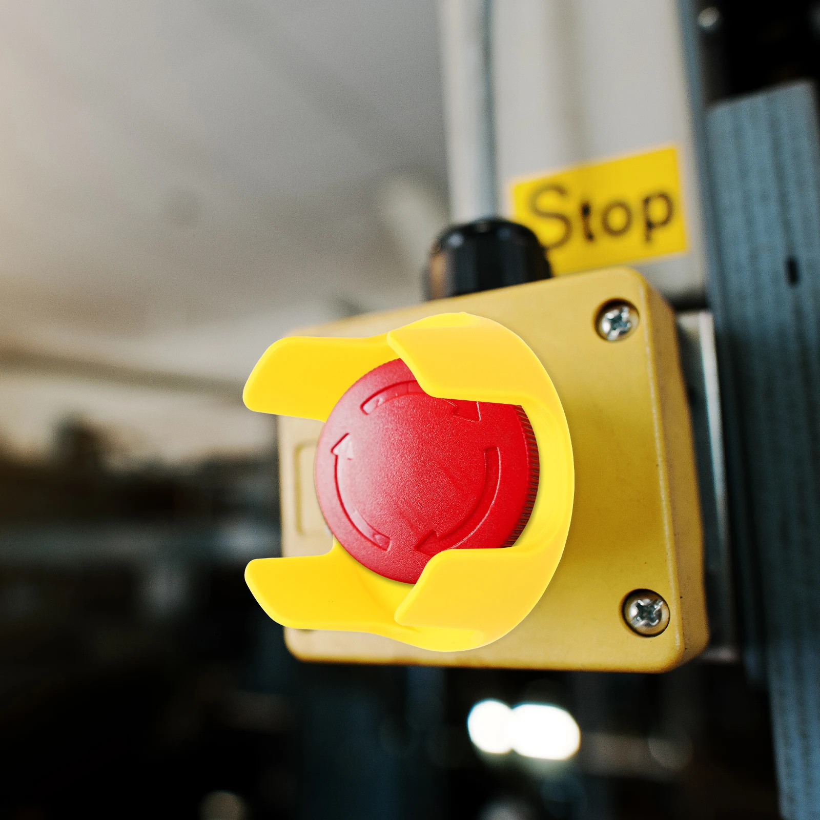 

Plastic Emergency Stop Button Protective Cover Abs Dust Water Resistant Easy Installation Universal Compatibility Push