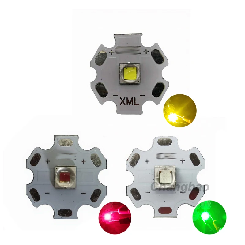 10W Red Blue Green White 5050 High Power Leds with 20mm Aluminum Star PCB