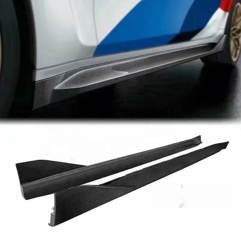 Trade Assurance  Dry Carbon Fiber Side Skirts Fit For 2021-2023  G80 M3 MP Style Side Skirts Body Kit