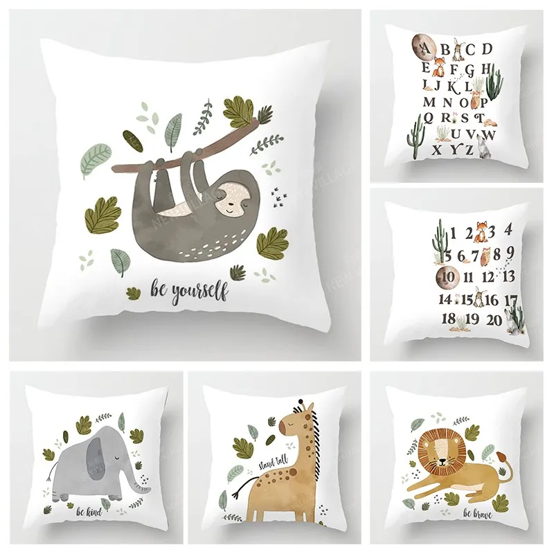 북유럽 가을 홈 장식 던지기 베개 커버 소파 쿠션 커버 45x45cm 45*45 50x50cm 60x60cm 40*40cm boho 추상 기하학 morandi