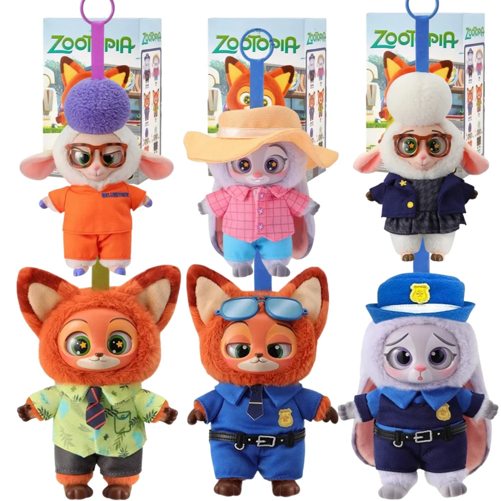 

Original Zootopia Blind Box Cute Nick Judy Action Figure Plush Vinyl Doll Mystery Box Anime Figures Cartoon Collection Model Toy