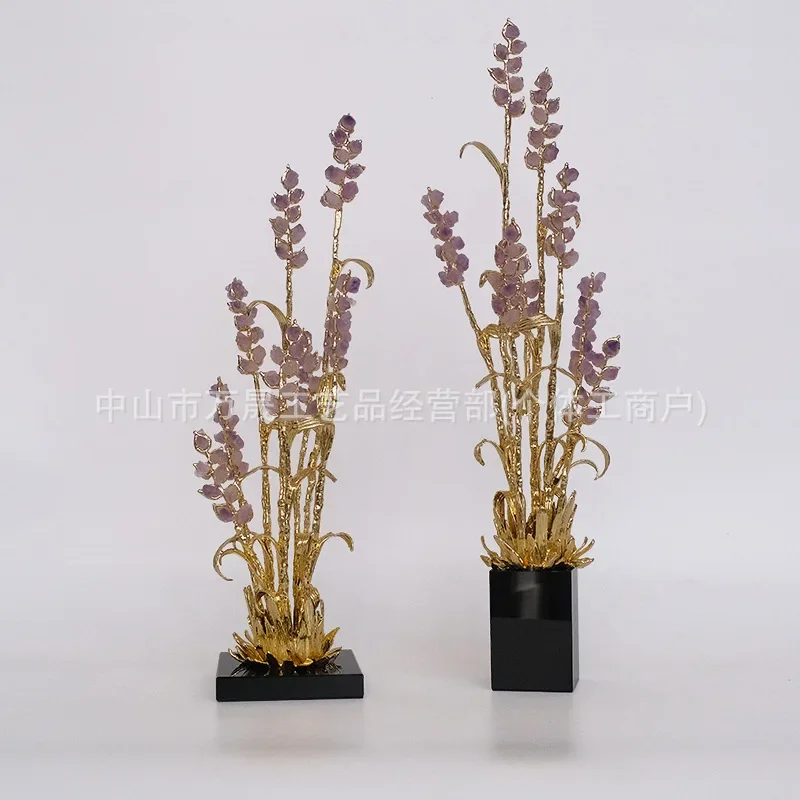 Crystal Wheat Ear Entrance Ornament Harvest Barley Living Room TV Cabinet Niche Ornament Housewarming Opening High-end Gifts