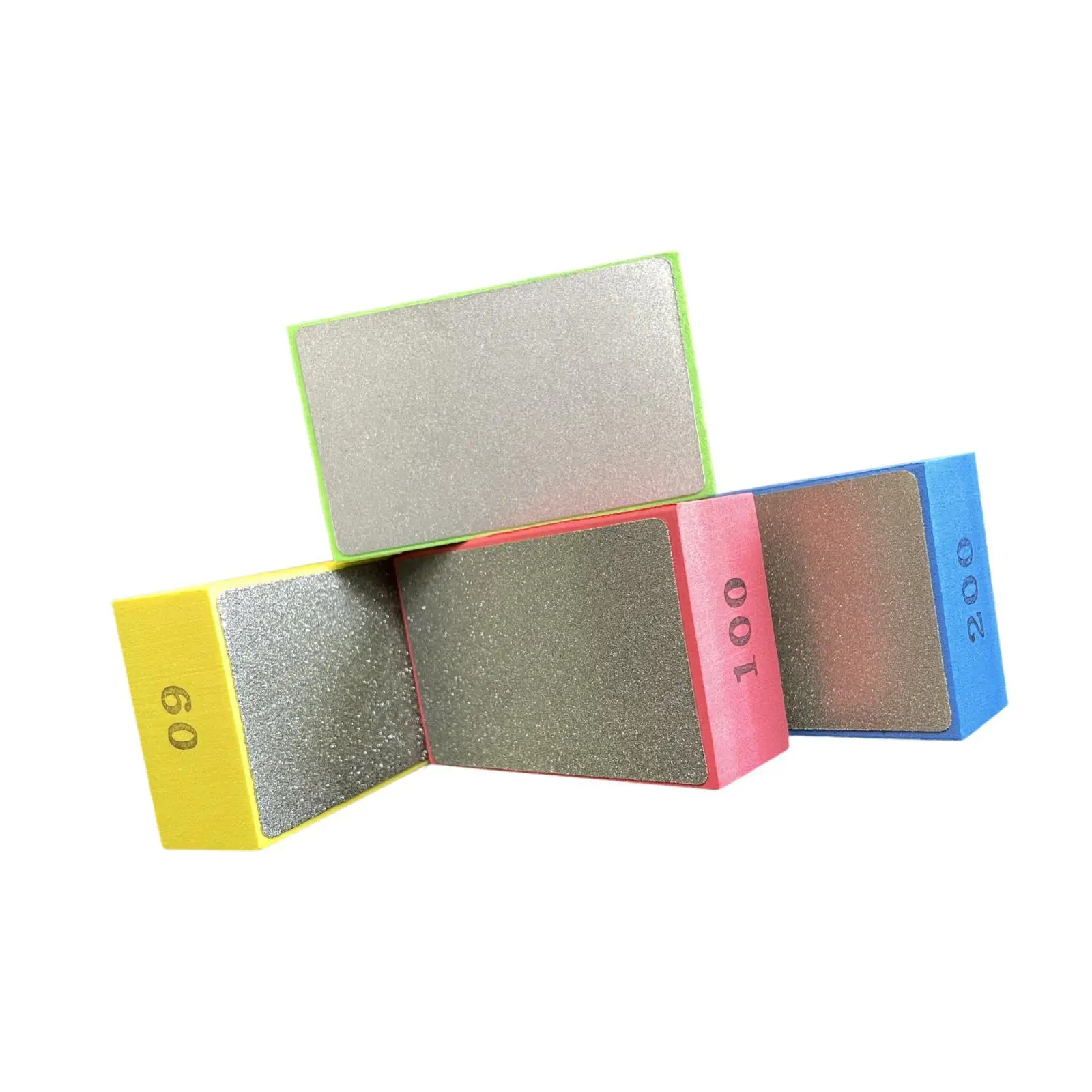 

4 многоразовые ручные полировальные подушечки для шлифовки (зернистость 60, 100, 200, 400), легкие и прочные, для стекла, плитки, гранита, керамики