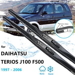 For Daihatsu Terios Taruna Toyota Cami J100 F500 1997~2006 Front Rear Wiper Blades Brushes Set Auto Window Windscreen Windshield