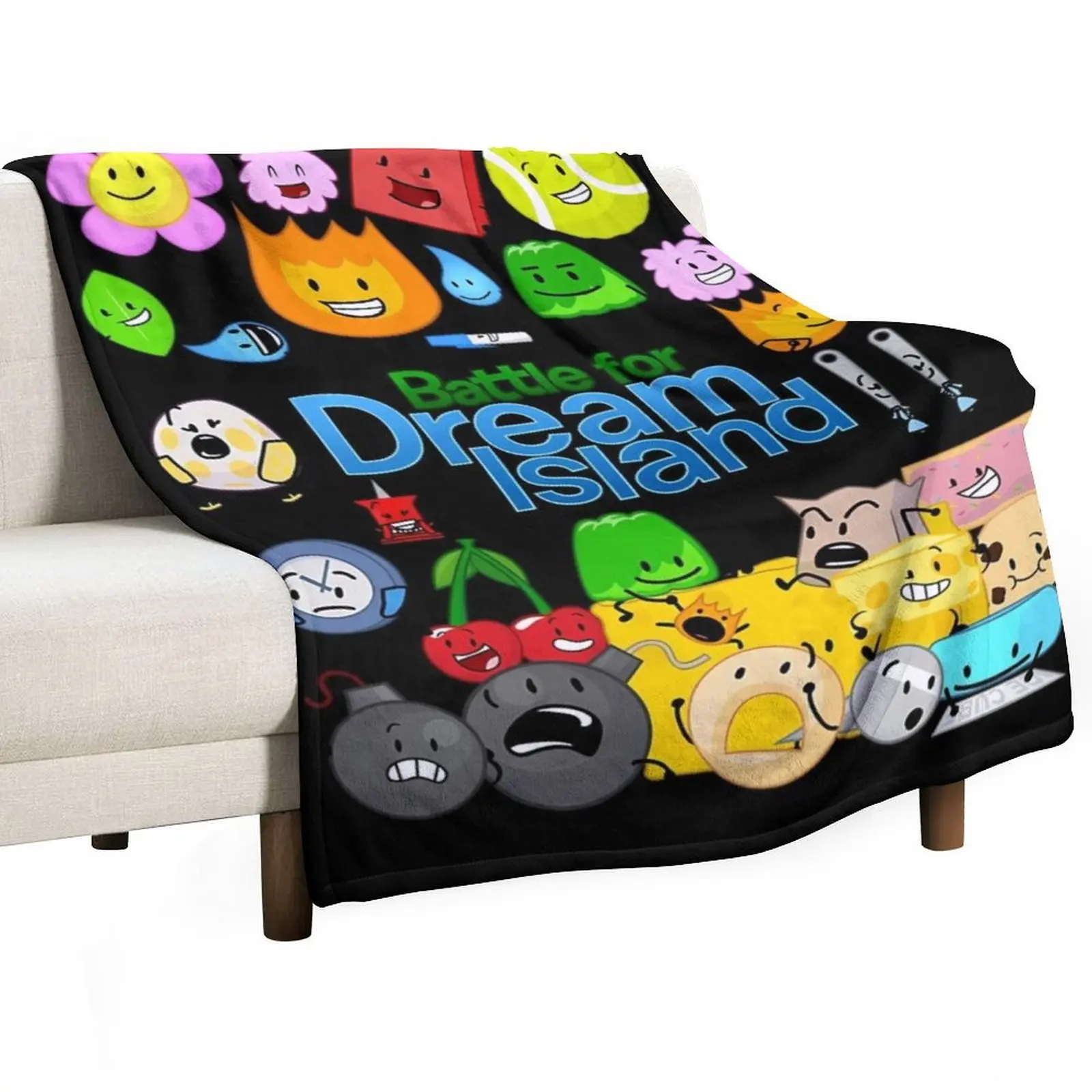 

Battle For Dream Island Throw Blanket Decorative Sofa manga Luxury Thicken Decorative Beds Blankets