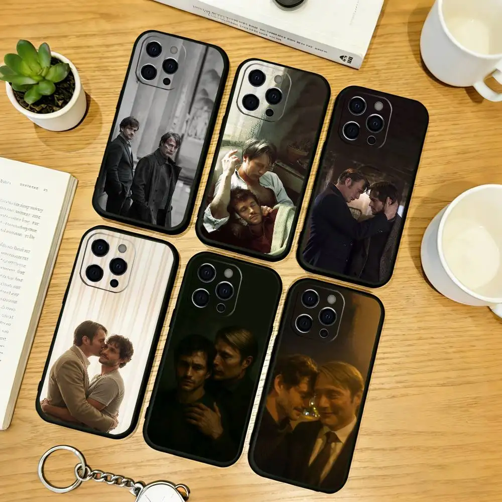 

Hannibal and Will Graham Phone Case For iPhone 17, 16,15,14,13,12,11 Plus,Pro Max, Others Soft Black Cover