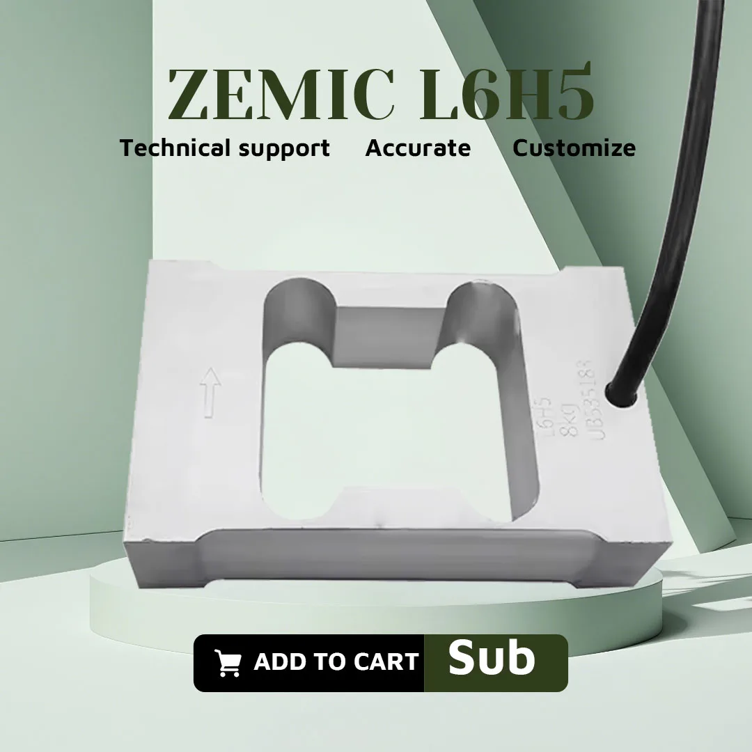 ZEMIC L6H5 Weighing Sensor L6H5-C3 Cantilever Load Cells Weighing Force Sensor Compression Industrial Robot Automation Tester