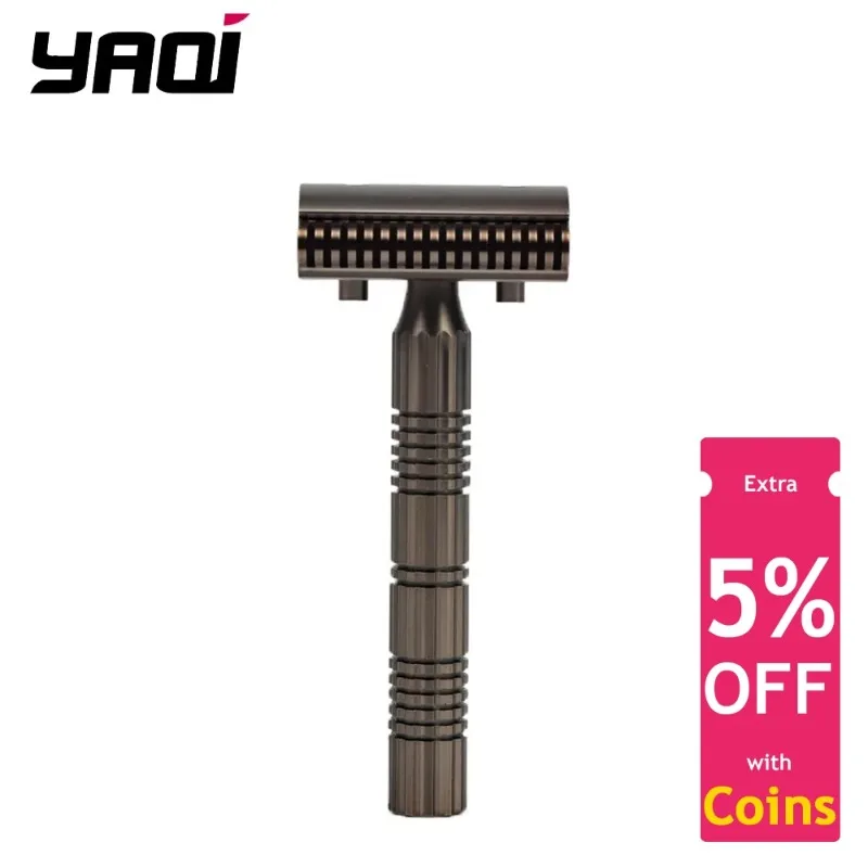 YAQI Bohemia 316 Stainless Steel Adjustable Baseplate Men Safety Razor 91MM Handle Length And LightWeight Durability Male Razor