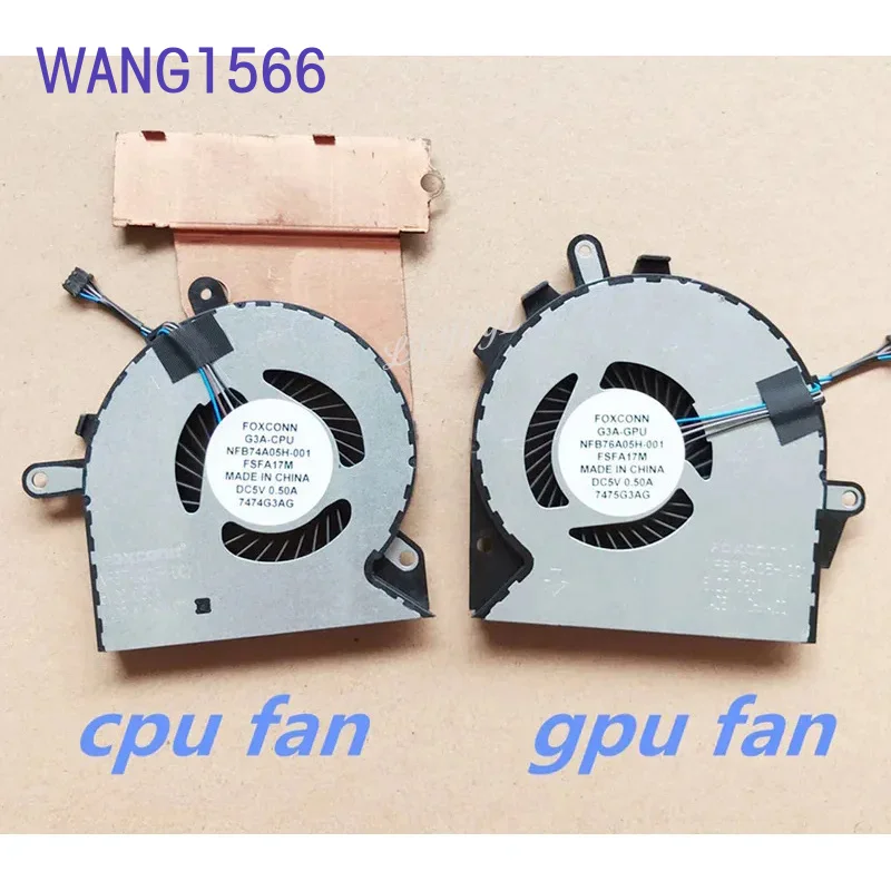 ZJ Nuovo originale ventola di raffreddamento GPU per laptop per HP Omen 15-ce TPN-Q194 CPU ventola di raffreddamento accessorio di ricambio per computer portatile