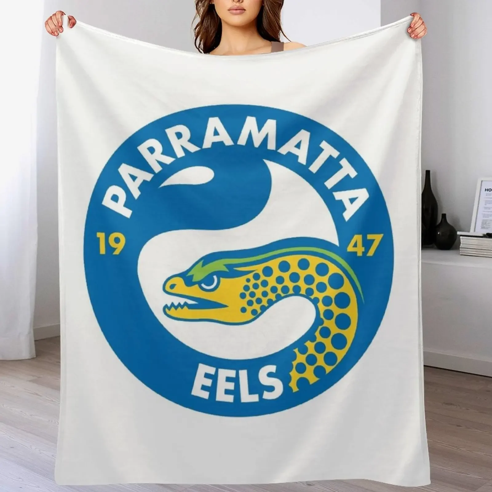 Parramatta Eels Throw Blanket Sofa Throw Luxury Designer For Sofa Thin Retros Blankets