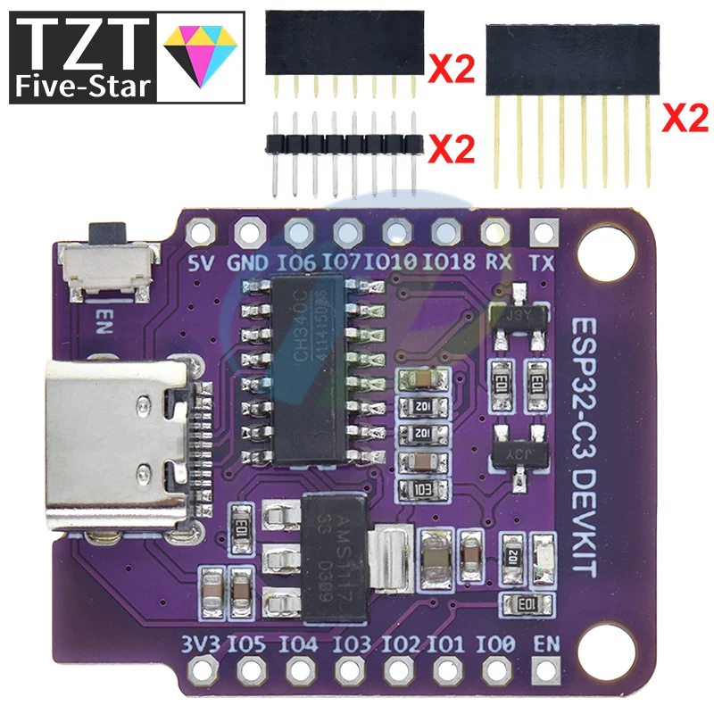 TZT Wemos D1 Mini ESP8266 ESP32 ESP32-C3 ESP32-C3-MINI-1-N4 Serial WIFI+Bluetooth CH340G ESP8684 Development Board For Arduino