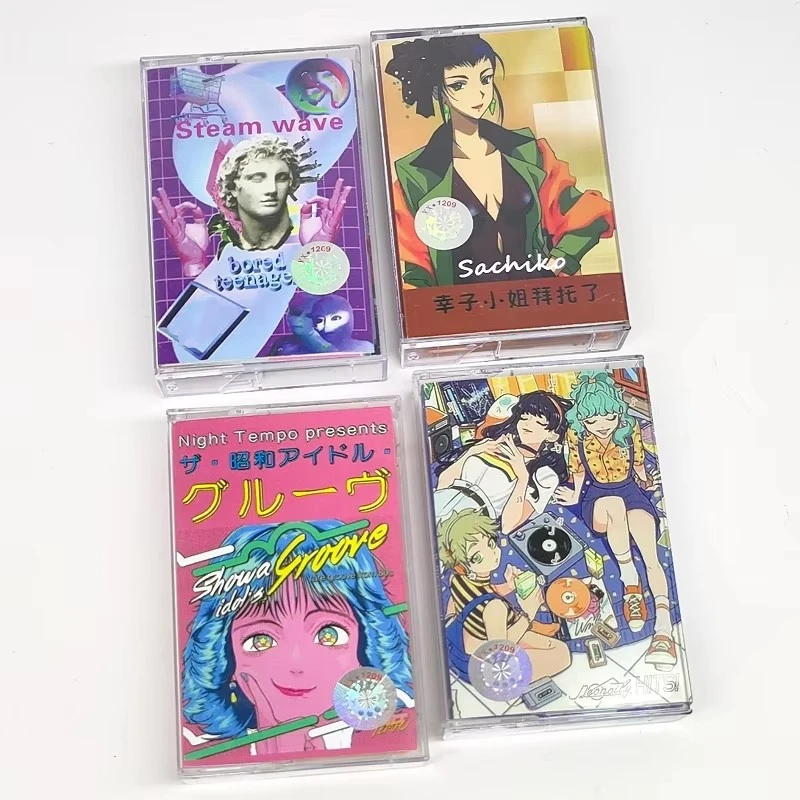 Vaporwave City Pop Night Tempo Music Tape Showa Presents Album Steam Wave Cassettes Cosplay Walkman Recorder Car Soundtracks Box