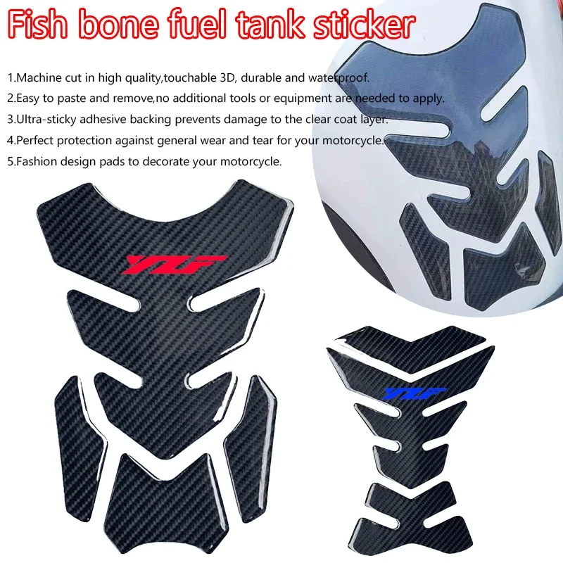 3D Sticker Motorcycle Fuel Tank Pad Protector Stickers Decals for YAMAHA YZF R1 R3 R15 R6 600 R125 1000 YZF R3 YZF R6