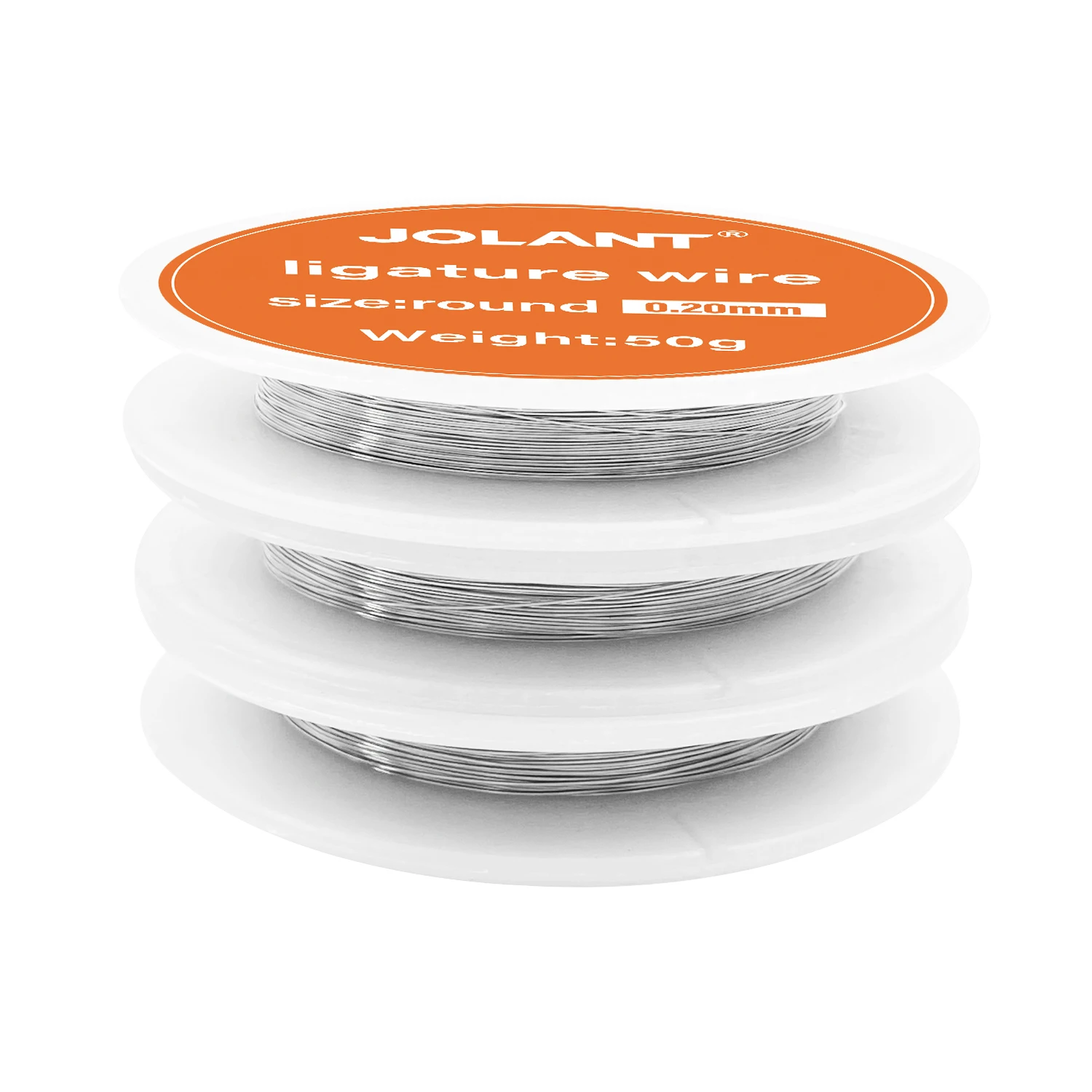 1 Roll JOLANT Dental Orthodontic Ligature Wires for Braces Arch Wire Stainless Steel Material Round 0.2/0.25/0.3/0.4/0.5mm